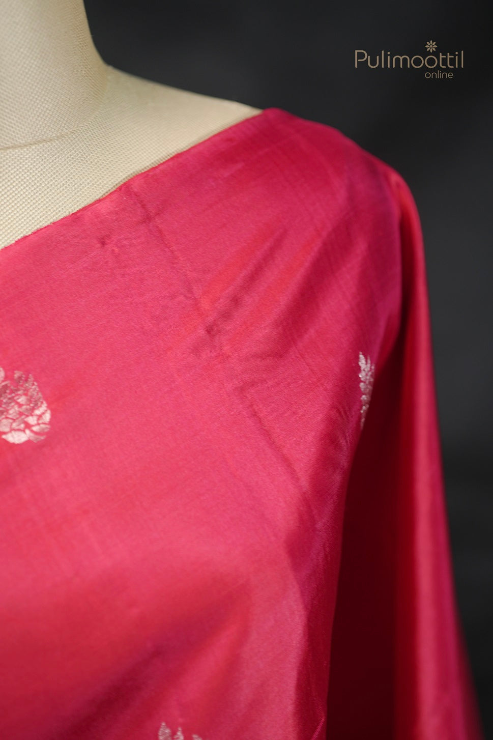 Reddish Pink Colour Kanchipuram Soft Silk Saree