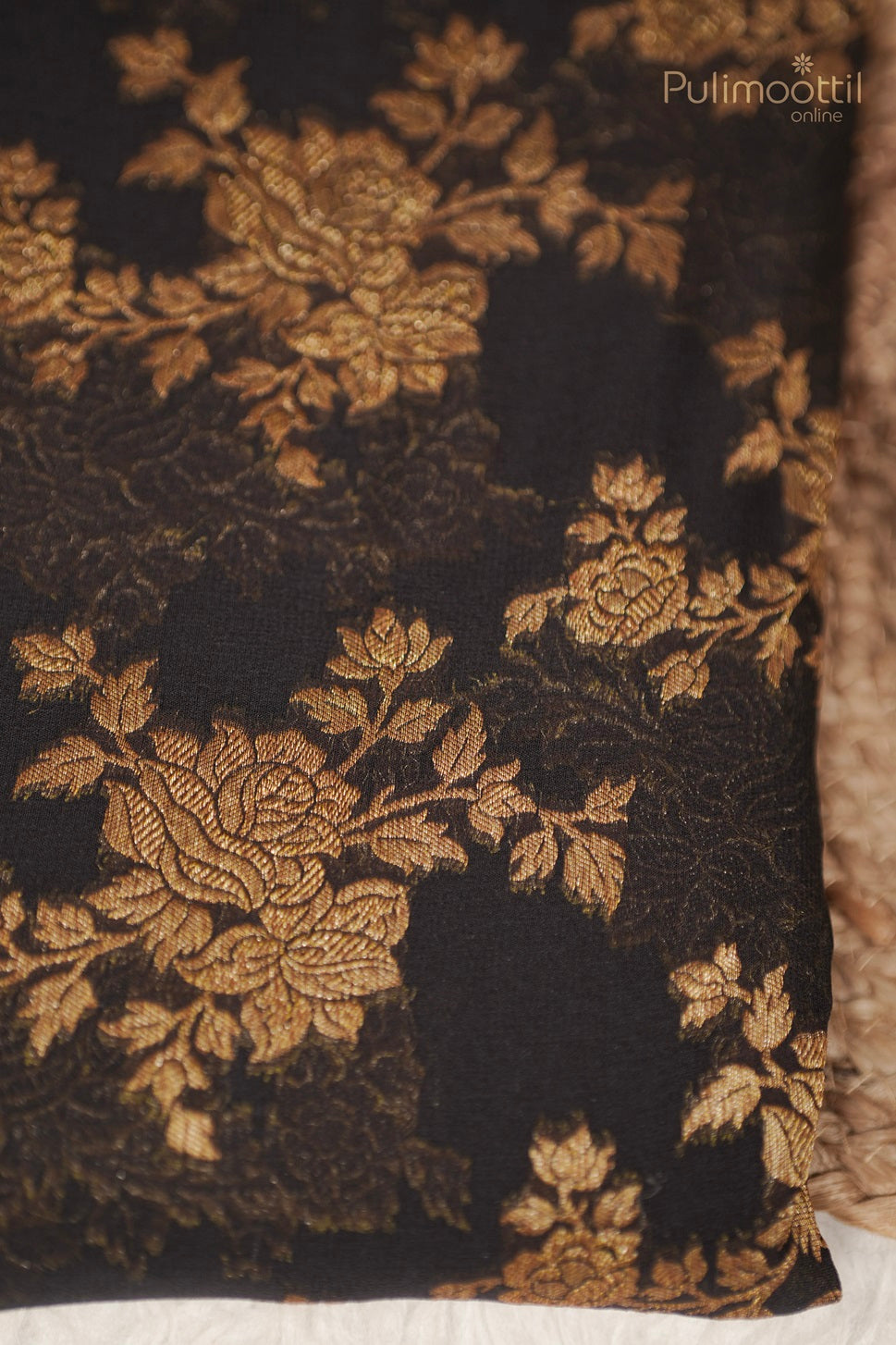 Black Colour Banarasi Silk Saree