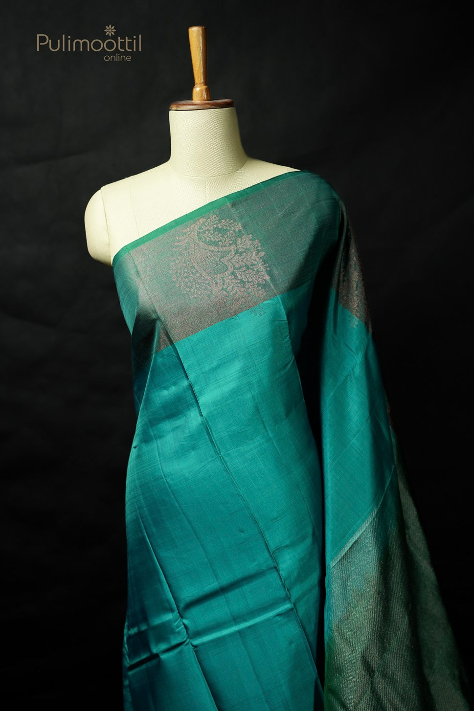 Sky Blue Colour Kanchipuram Soft Silk Saree.