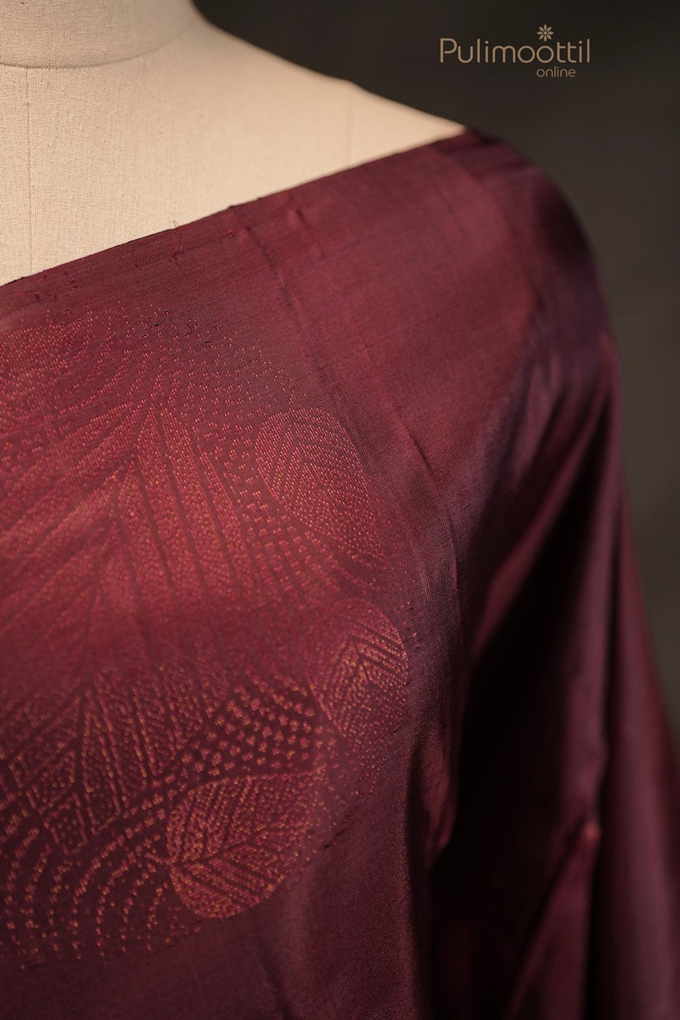 Dark Purple Colour Kanchipuram Soft Silk Saree