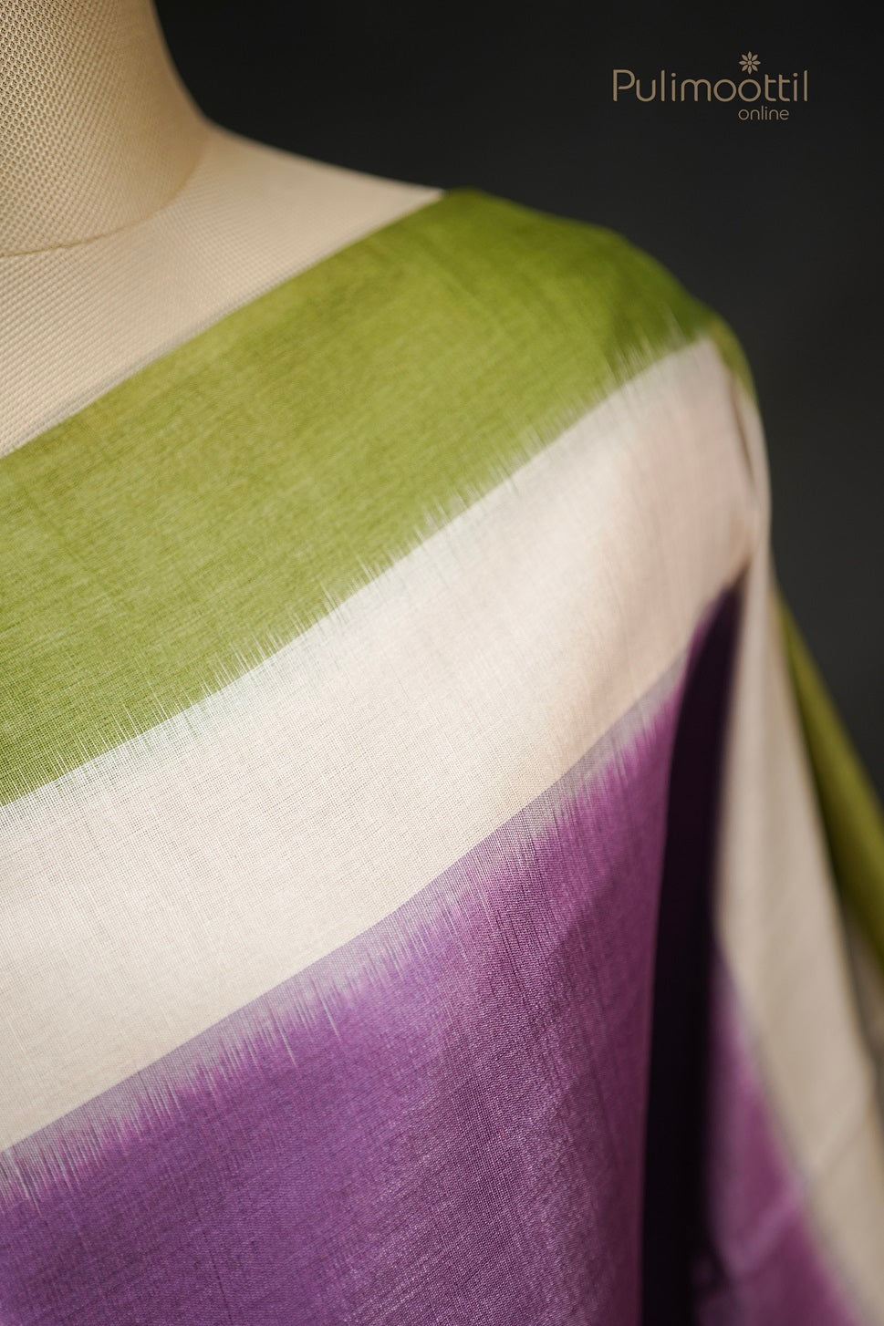 Light Violet Colour Tussar Silk Saree