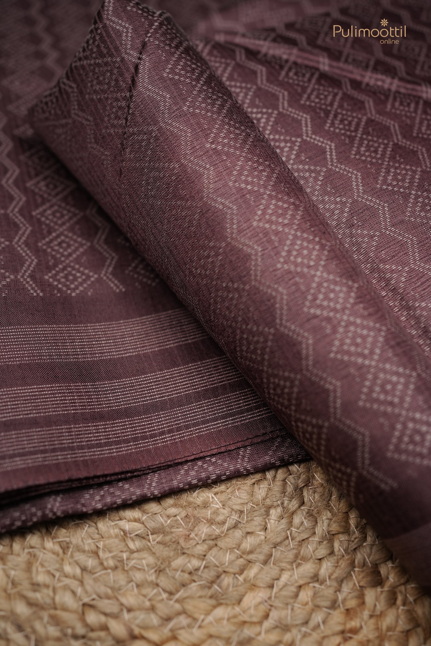 Coffee brown color Semi Tussar saree