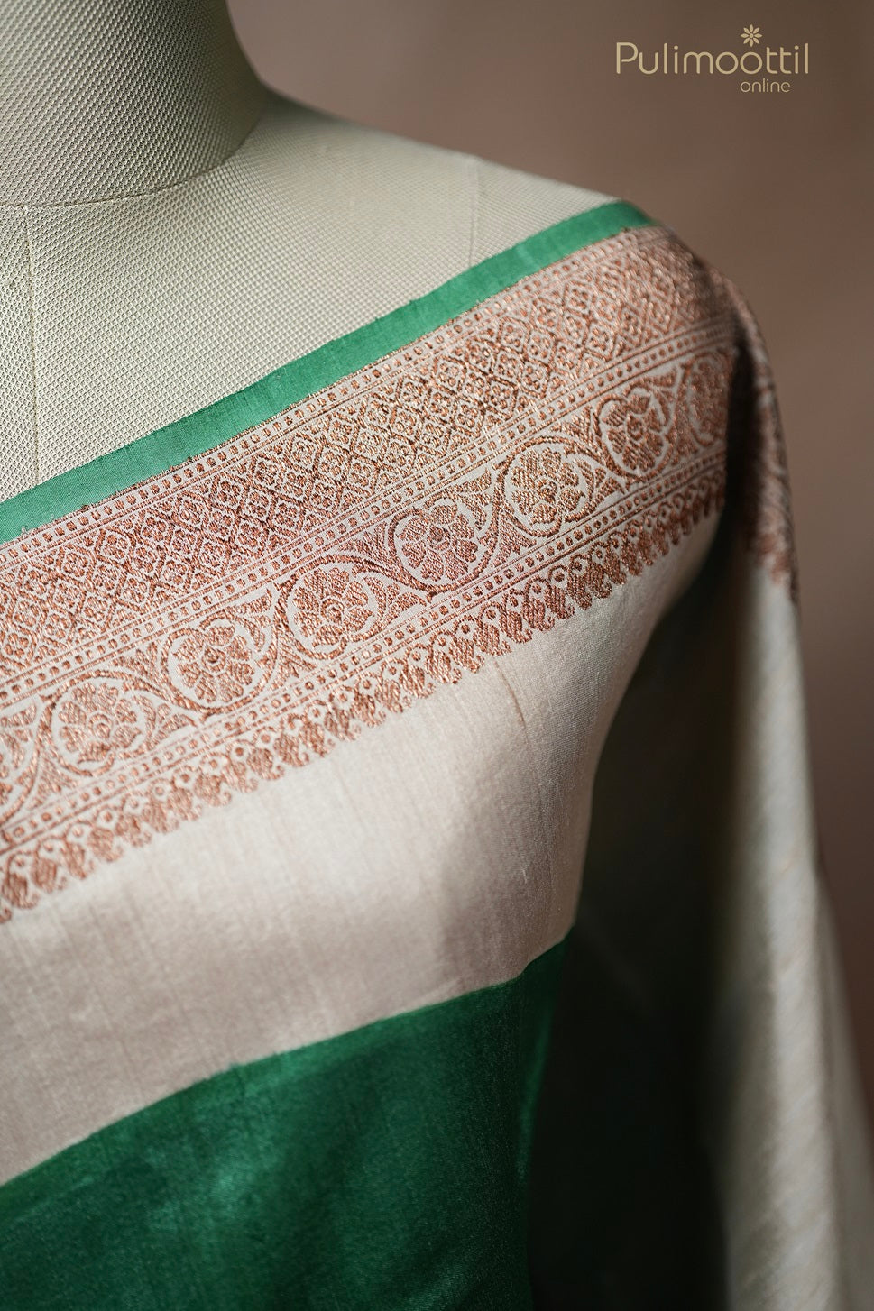 Light Chickoo Colour Jute Silk Saree