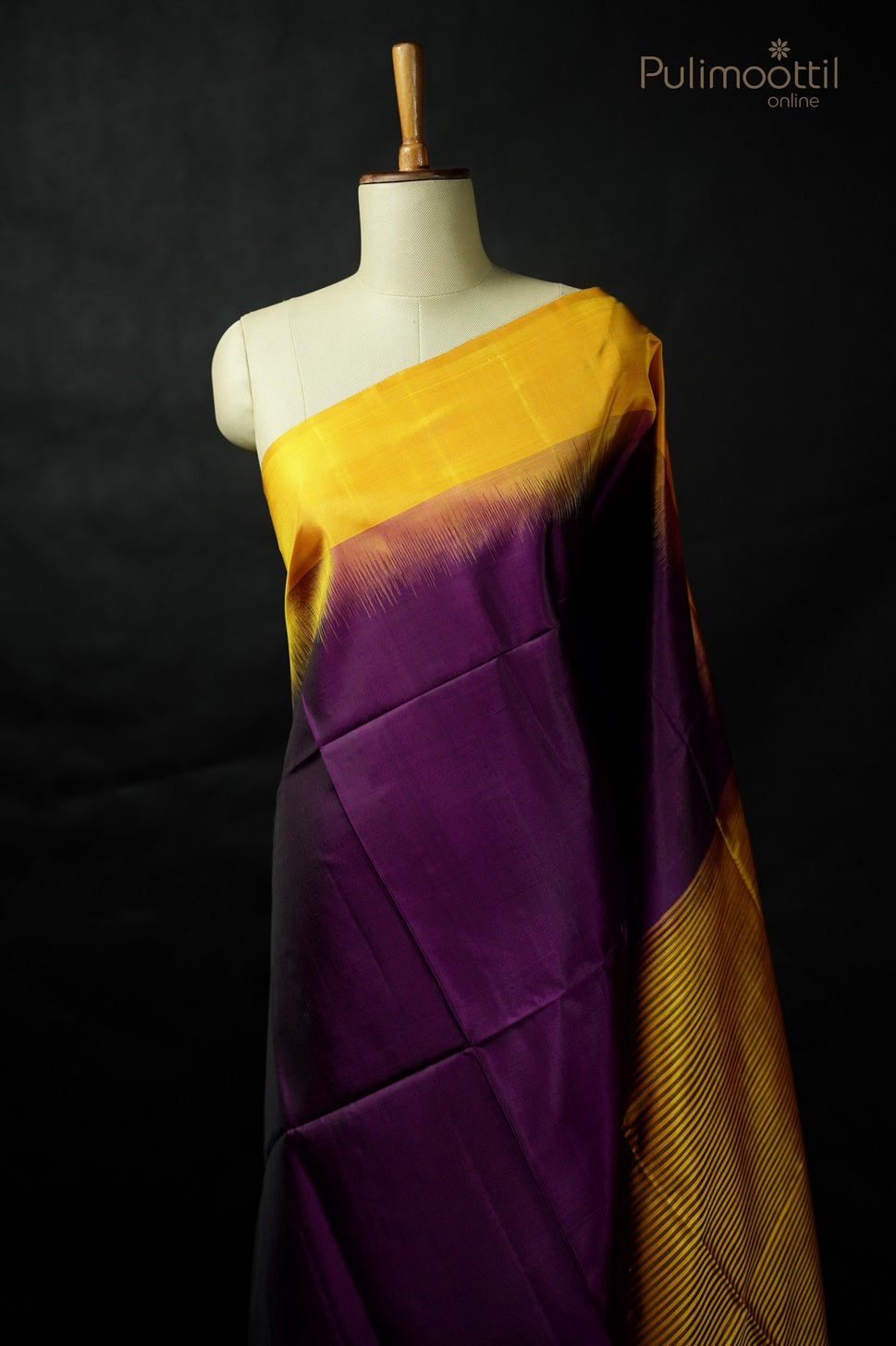 Dark Violet Colour Kanchipuram Soft Silk Saree