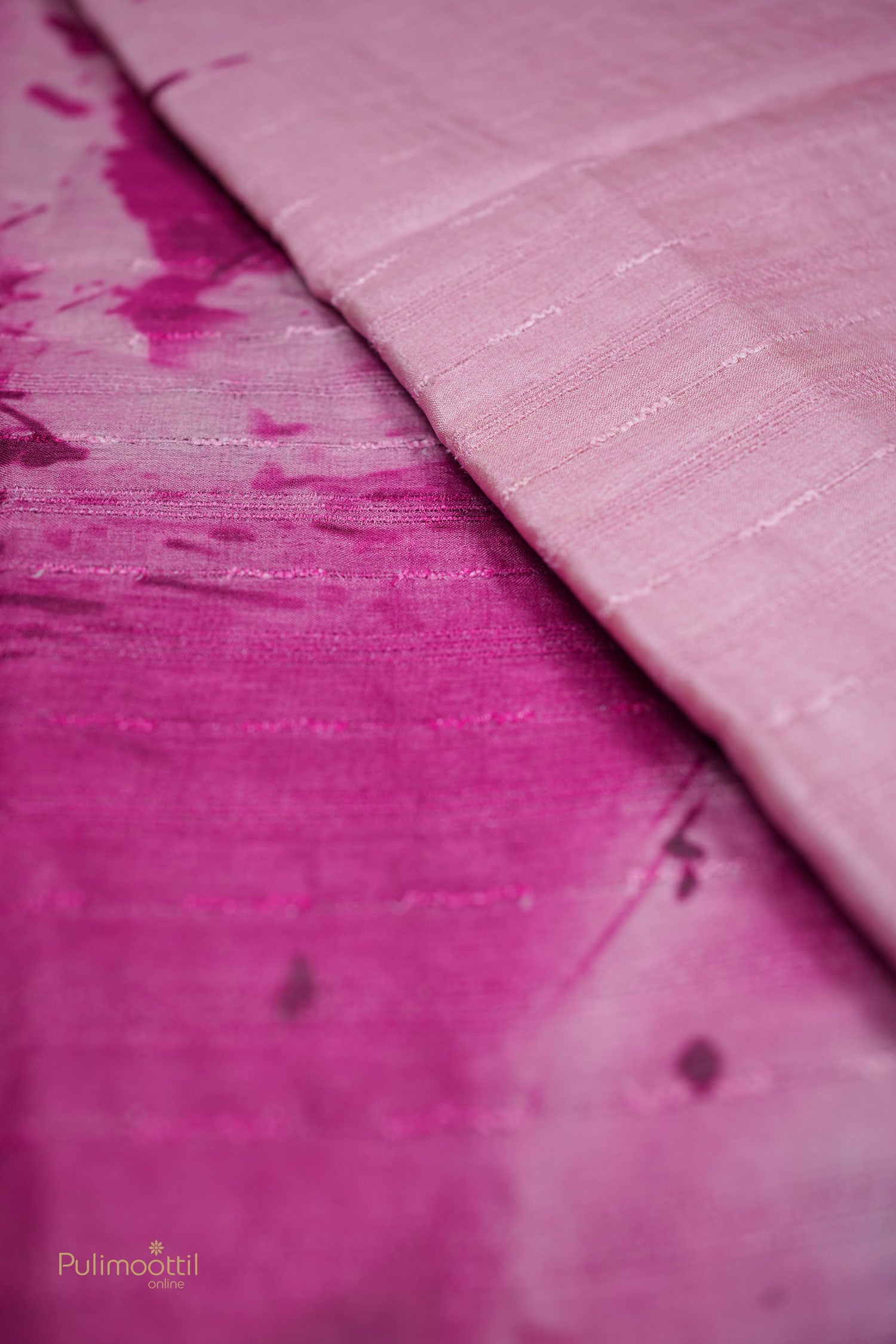 Multi shaded Tusser silk saree