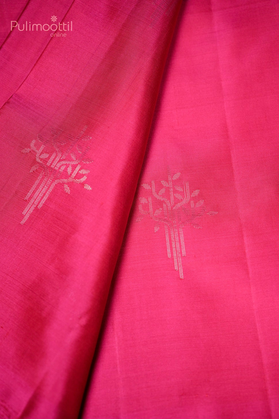 Bright Pink Colour Kanchipuram Soft Silk Saree