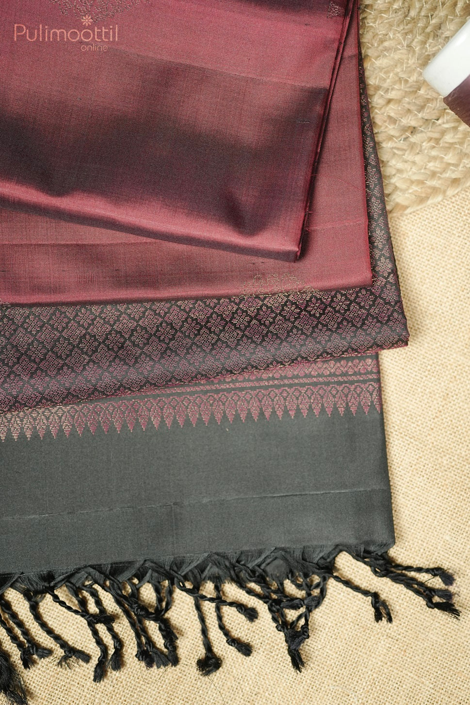 Maroon Colour Kanchipuram Soft Silk Saree