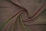 Olive brown colour double shaded Kanchipuram designer silk saree