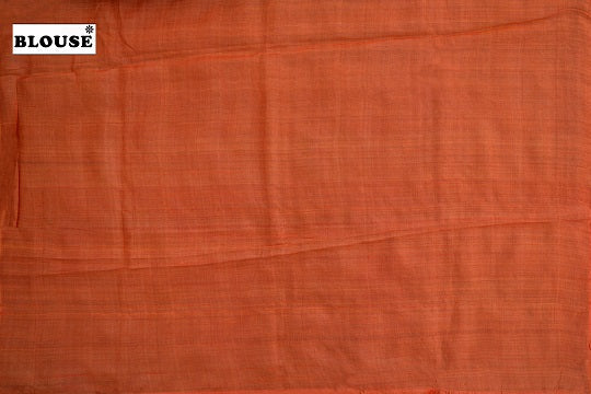 Orange colour tussar silik saree