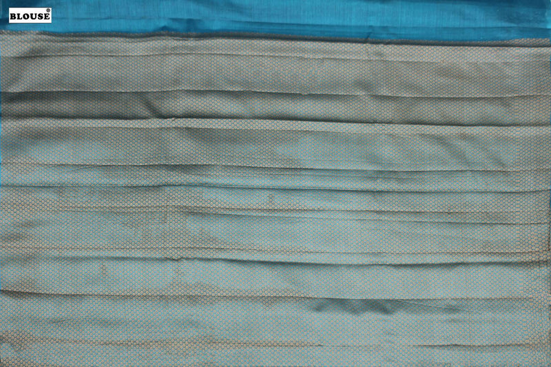 Sea Blue Colour, Tussar Silk Saree