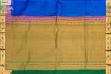 Kingfisher Blue Colour, Kanchipuram Designer Soft Silk Saree