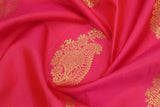 Magenta & Rose mix Colour, Bridal Designer Silk Saree.
