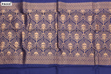 Navy Blue Colour, Kanchipuram Designer Soft Silk Saree