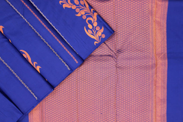 Royal Blue Colour, Kanchipuram Designer Silk Saree