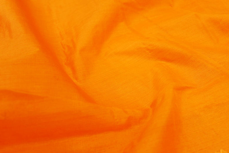 Orange Colour, Tussar Silk Saree.