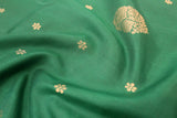 Bottle Green Colour Kanchipuram Designer Soft Silk Saree.