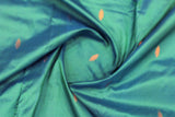 Peacock Blue Colour, Kanchipuram Silk Saree.