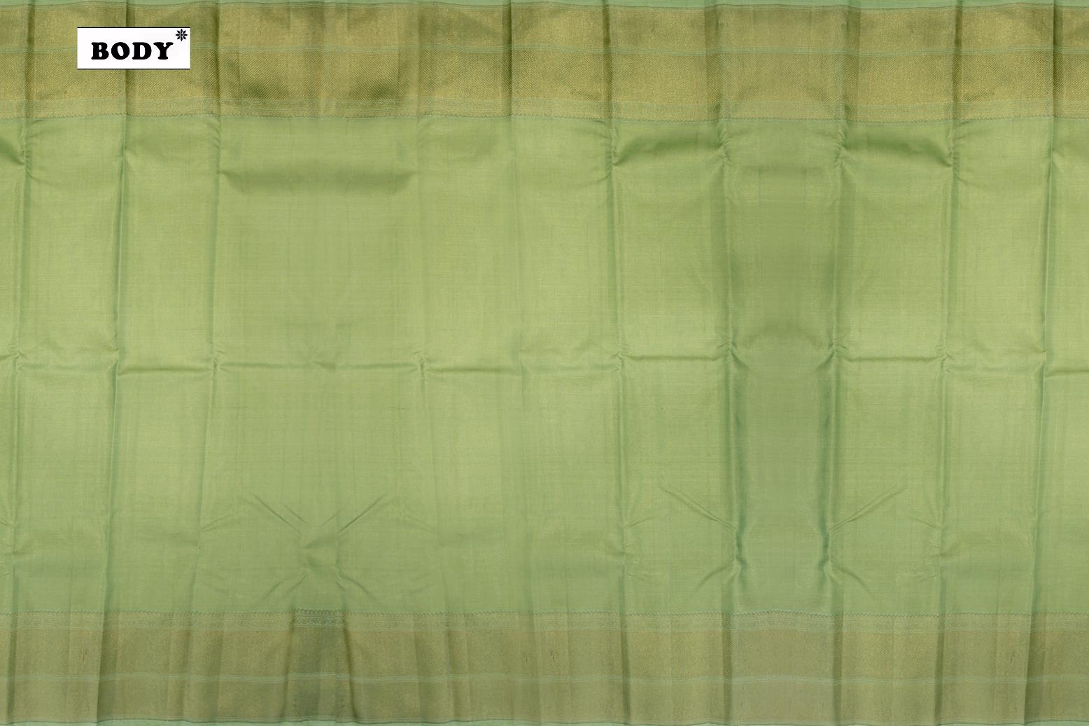 Pista Green Colour Wedding Silk Saree.