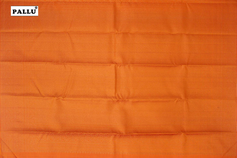 Orange Colour Wedding Silk Saree.