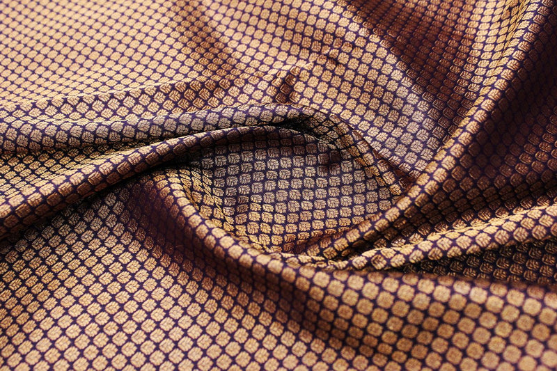Purple Colour, Bridal Designer Silk Saree.