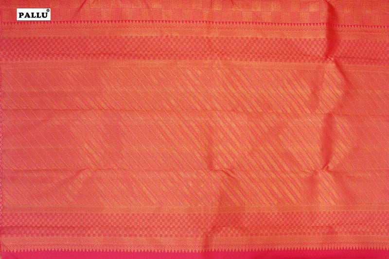 Rani Pink Colour Designer Bridal Wedding Silk Saree.