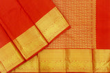 Red Colour Kanchipuram Traditional Soft Silk Saree.