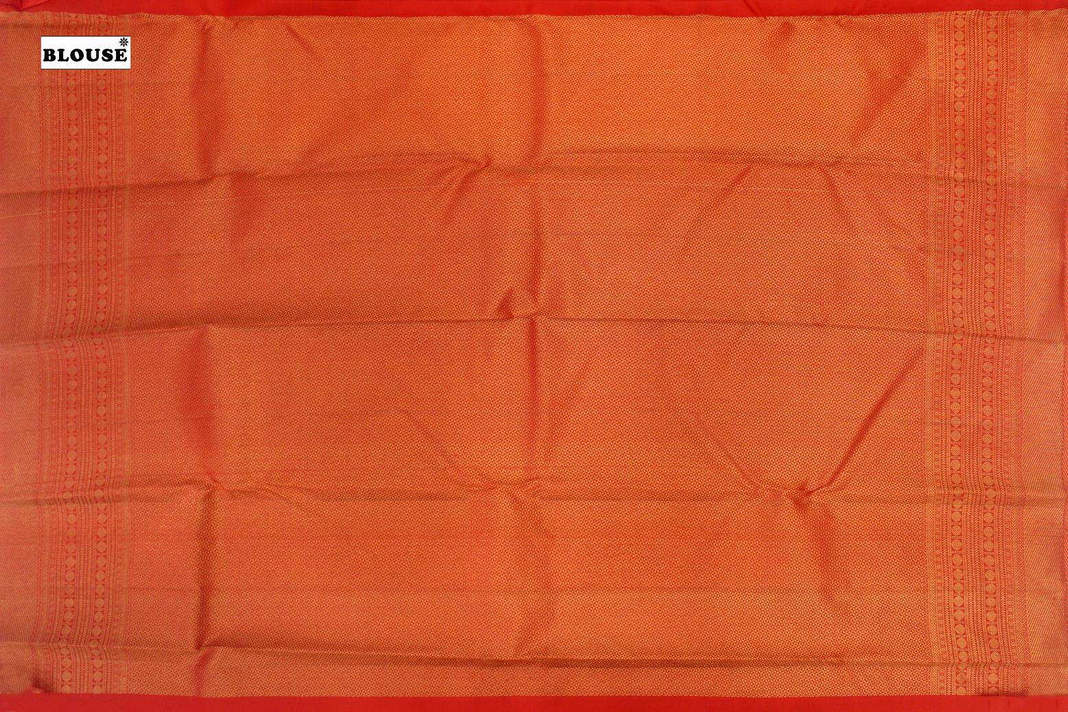 Chilly Red Colour Brocade Silk Saree.