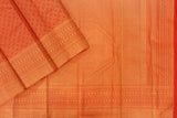 Chilly Red Colour Brocade Silk Saree.