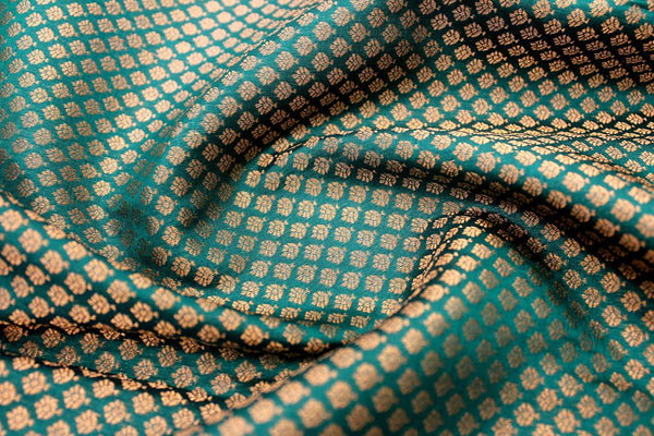 Arogya Pacha Colour Designer Brocade Silk Saree.