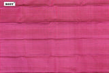Ruby Pink Colour Kanchipuram Designer Soft Silk Saree.