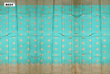 Ocean Blue Colour, Kanchipuram Designer Soft Silk Saree.