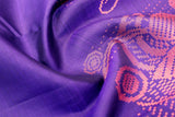 Violet Colour Kanchipuram Designer Soft Silk Saree.