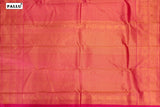 Lotus Pink Colour Designer Bridal Silk Saree.