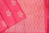 Pink Colour Kanchipuram Designer Soft Silk Saree.
