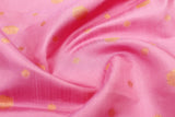 Lotus Pink Colour Kanchipuram Designer Soft Silk Saree.