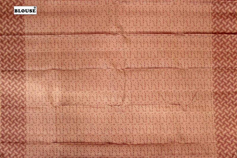 Light Chocolate Colour Kanchipuram Designer Soft Silk Saree.
