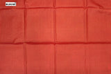 Dark Brick Red Colour, Tussar Silk Saree.