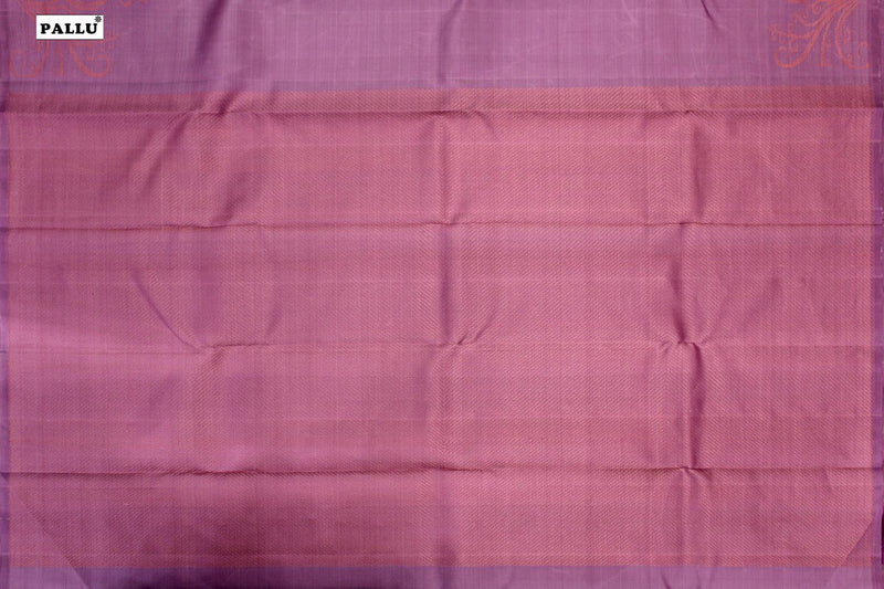Lavender Colour, Kanchipuram Designer Soft Silk Saree.