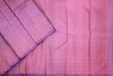 Lavender Colour, Kanchipuram Designer Soft Silk Saree.
