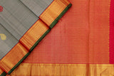 Artichoke Colour, Kanchipuram Traditional Designer Silk Saree.