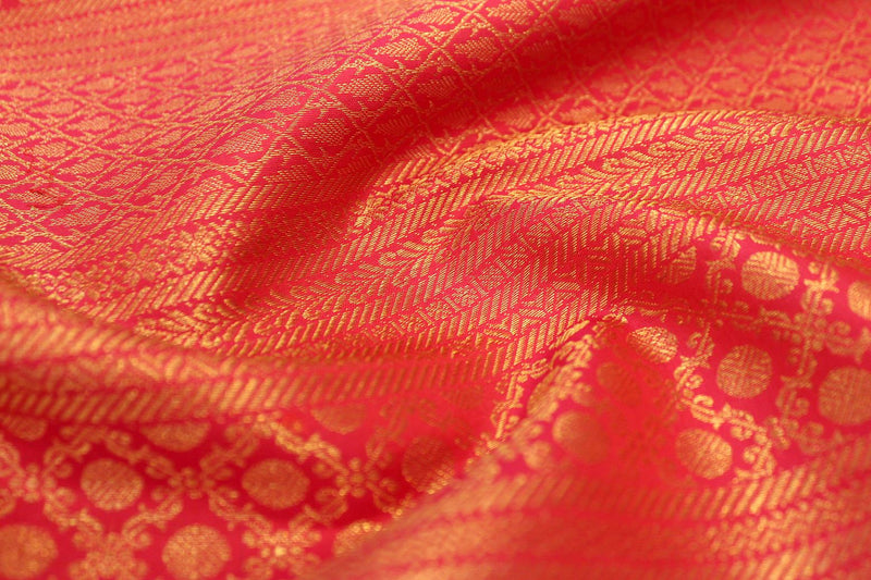 Rani Pink Colour, Wedding Designer Silk Saree.
