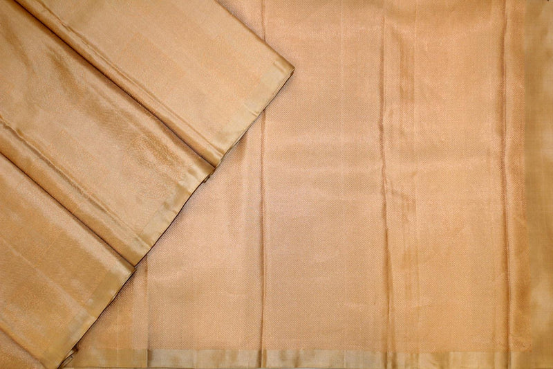 Sandal Wood Colour, Kanchipuram Designer Soft Silk Saree.