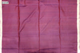 Wine Colour, Kanchipuram Designer Soft Silk Saree.