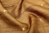 Wood Colour, Jute Silk Saree.