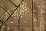 Mehendi Green Colour, Tussar Silk Saree.