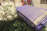 Royal Blue Colour Kanchipuram Wedding Saree.