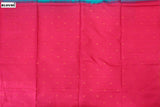 Sea Blue Colour, Kanchipuram Designer Soft Silk Saree.
