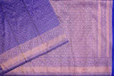 Royal Blue Colour, Designer Bridal Silk Saree.