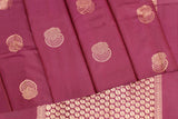 Wine red Color, Kanchipuram Designer Soft Silk Saree.