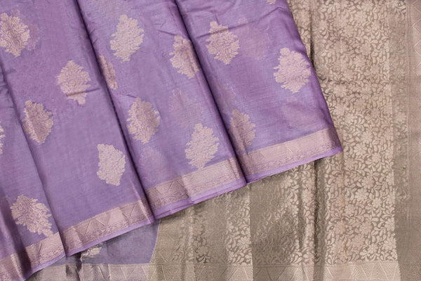 Lavender Colour, Tussar Silk Saree